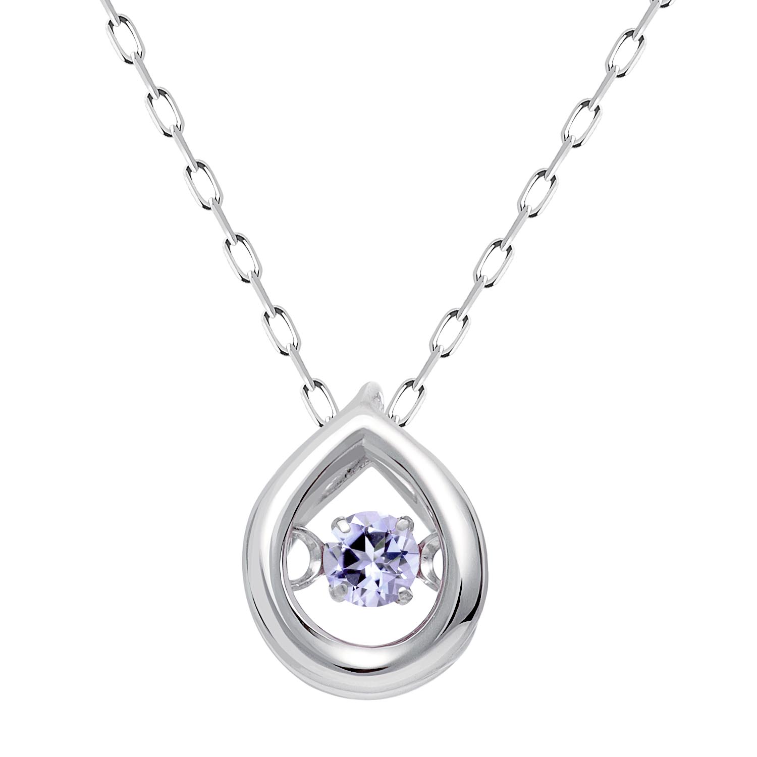 ネックレス レディース ダンシング 12月誕生石 タンザナイト PT900 プラチナ lp10-0001-pt-12