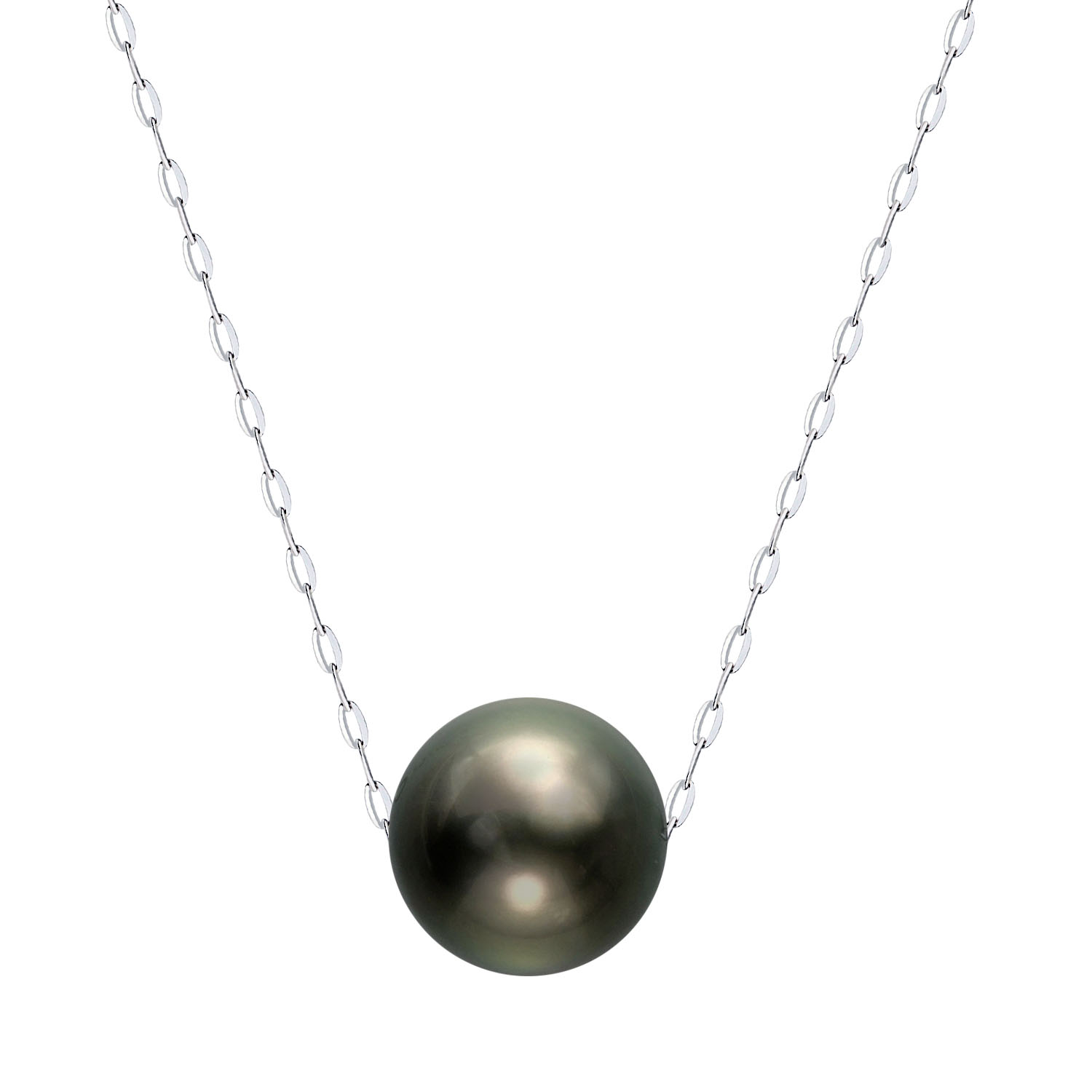 ネックレス レディース 黒蝶真珠 12mm UP 1珠 パール 鑑別書付きlp107-0001