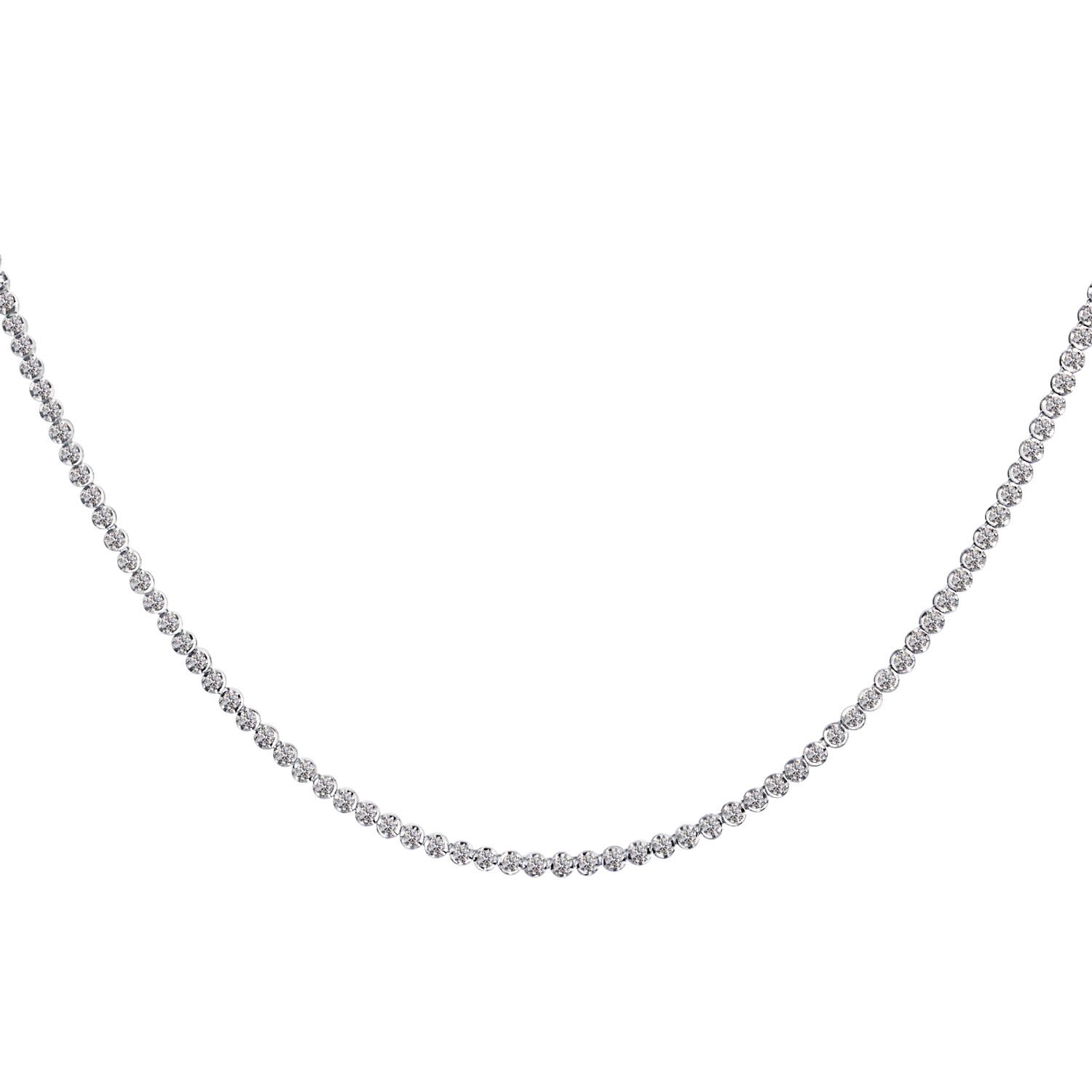 ララクリスティー テニス ネックレス ダイヤモンド 3.0ct プラチナ PT900 K18 18金 lp37-0013