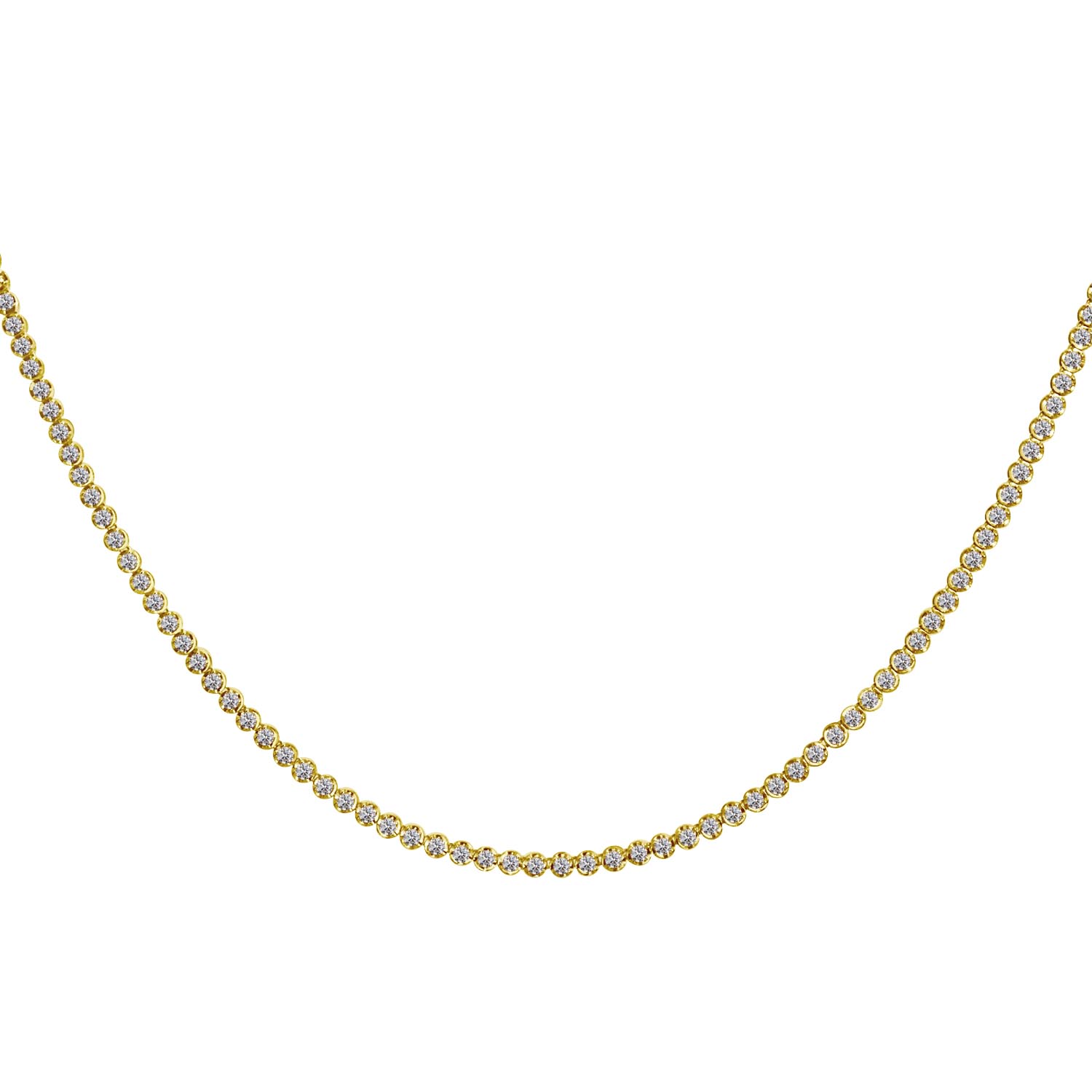 ララクリスティー テニス ネックレス ダイヤモンド 3.0ct プラチナ PT900 K18 18金 lp37-0013