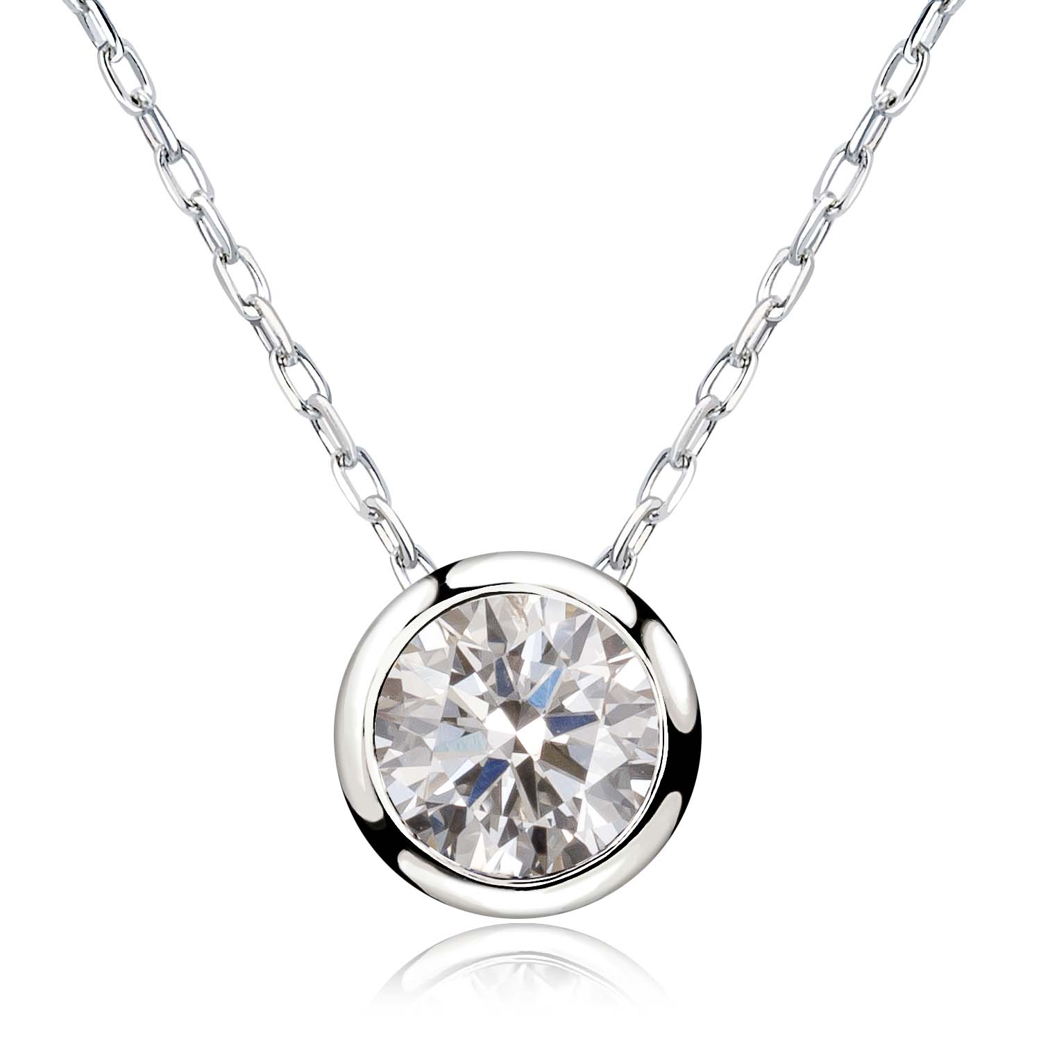 ネックレス 1粒 ダイヤモンド 0.5ct フクリン pt900