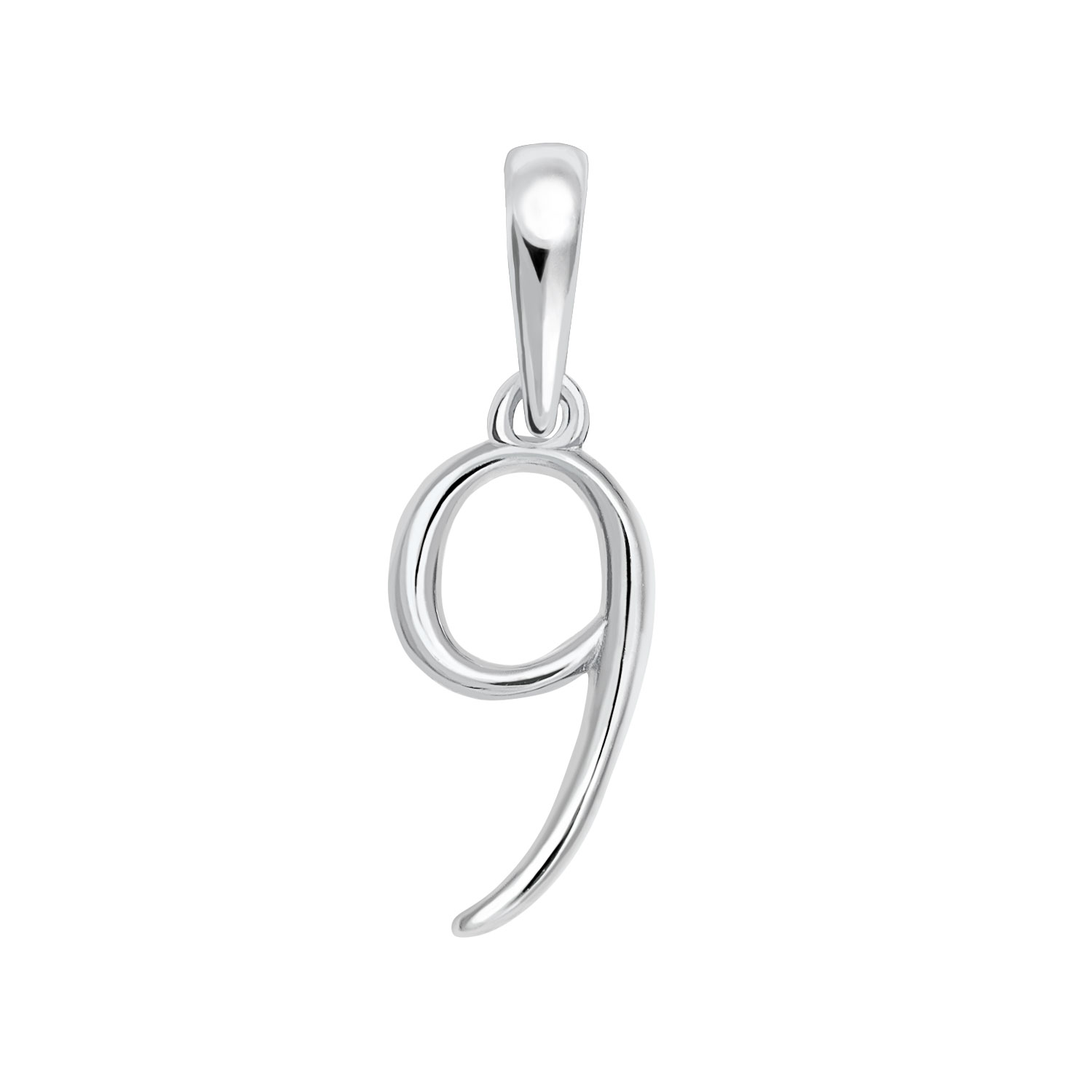 ペンダントトップ 数字 ナンバー レディース メンズ PT900 プラチナ ネックレス 9