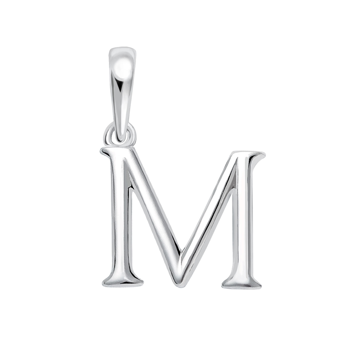 ペンダントトップ 英字 イニシャル レディース メンズ PT900 プラチナ ネックレス M