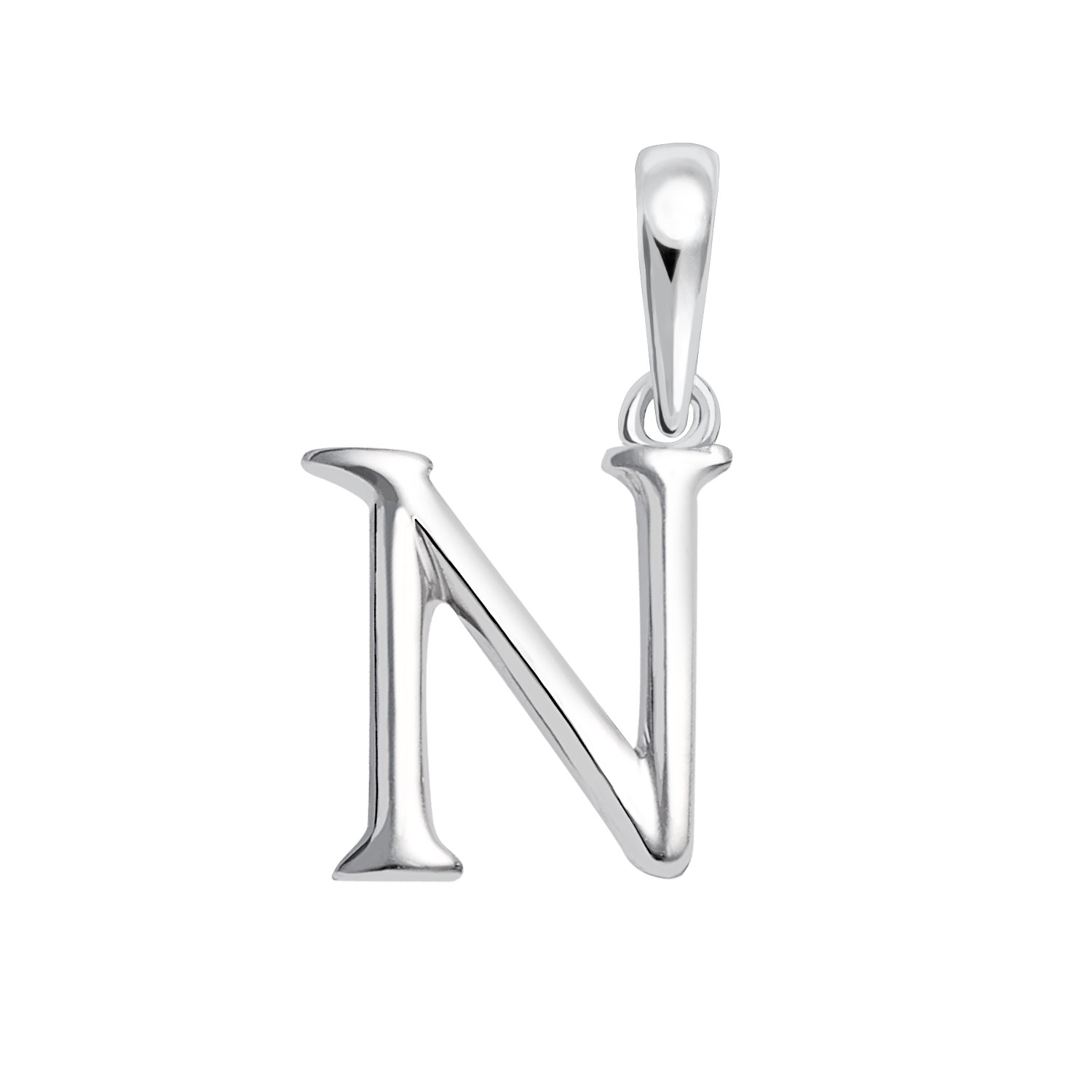 ペンダントトップ 英字 イニシャル レディース メンズ PT900 プラチナ ネックレス N