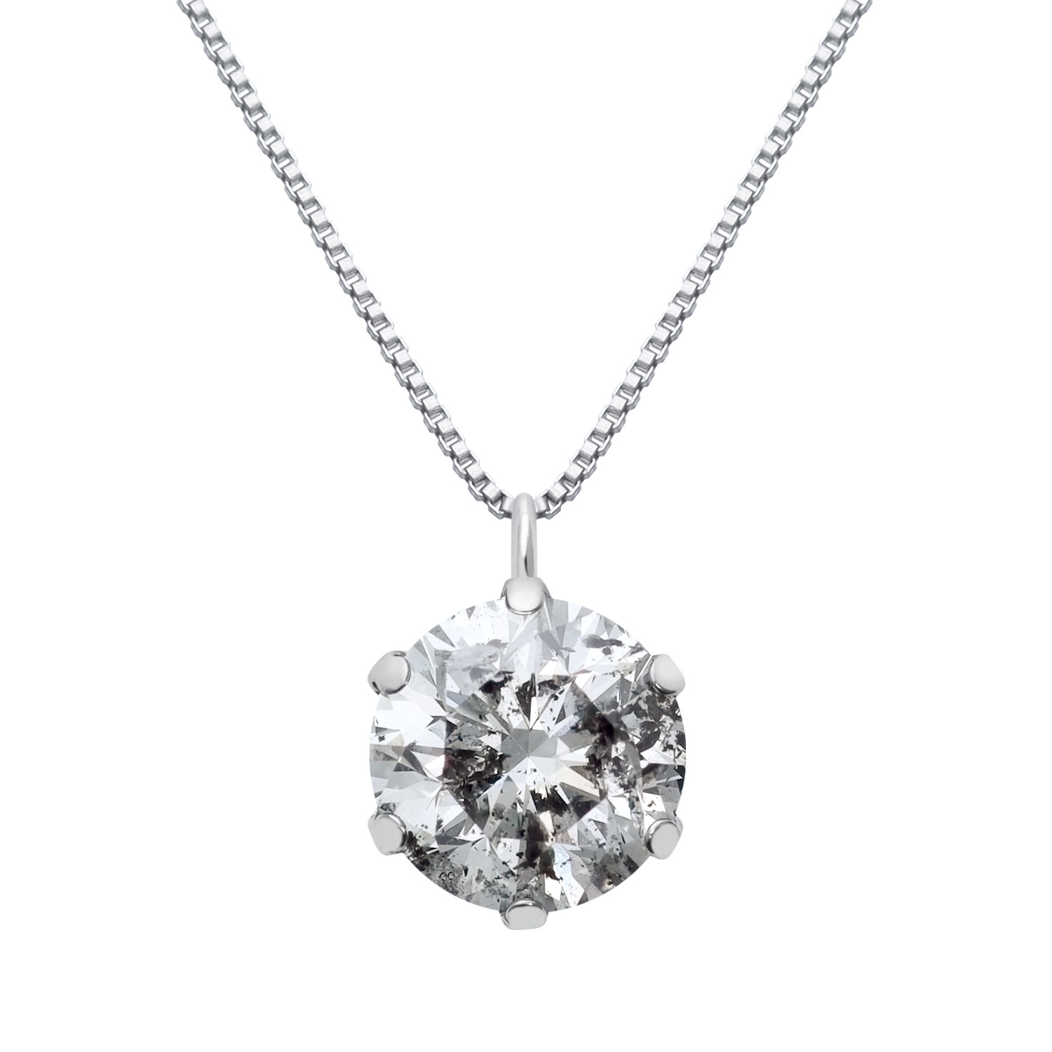 ネックレス ソリティア ダイヤモンド Hカラー I1クラス 1ct 一粒 PT900
