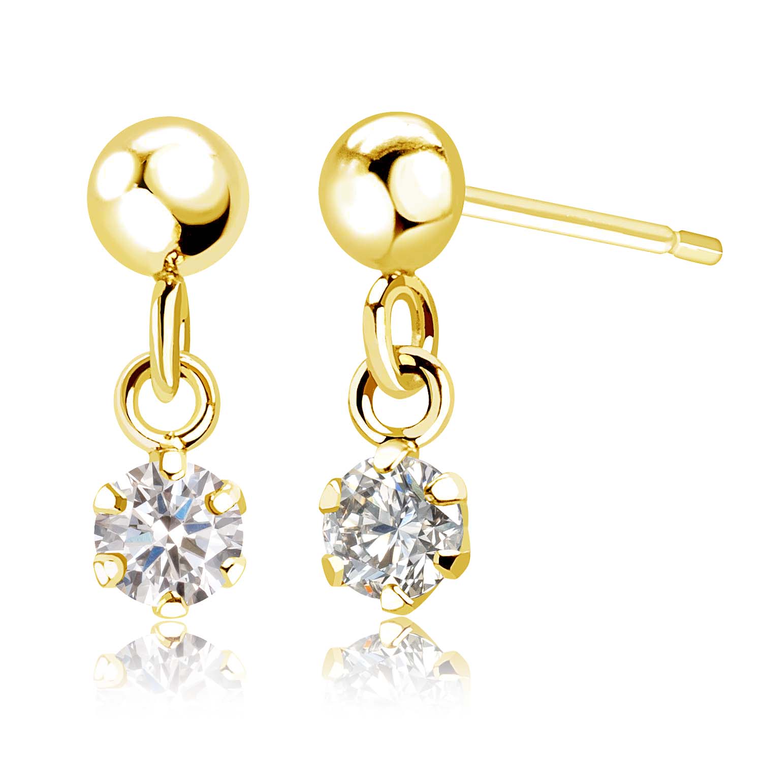 ピアス 両耳 ダイヤモンド 12石 計 24石 0.1ct UP フープ ピアス K18  