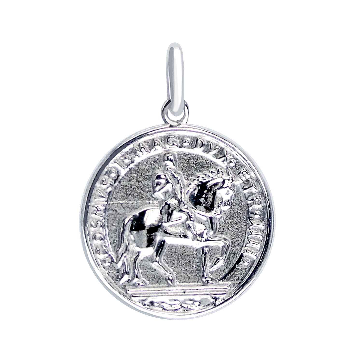 コイン ペンダント ネックレス ホース 馬 モチーフ PT900 K18 18金 ゴールド  lp71-0026