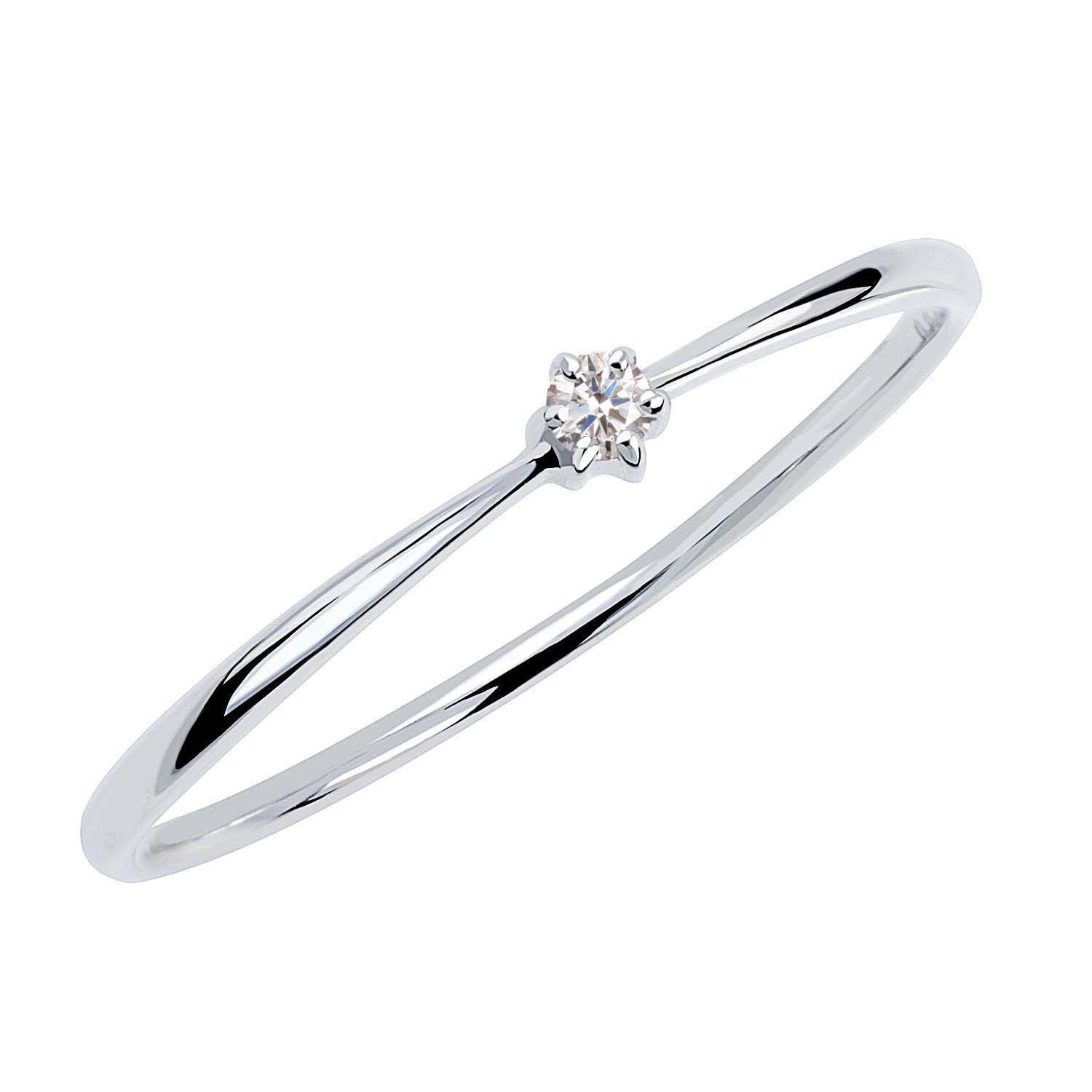 [ ララクリスティー ] リング レディース 指輪 ダイヤモンド 0.02ct シンプル タイプ pt950 プラチナ lr71-0006-pt-s