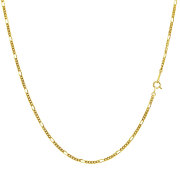 ネックレス チェーン フィガロ 幅 2mm ゴールド 18金 K18 約 6.48g 長さ 50cm lc97-0042-yg-50