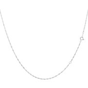 ネックレス チェーン スクリュー 幅 1mm pt850 プラチナ 約 2.22g 長さ 55cm lc97-0043-pt-021-55