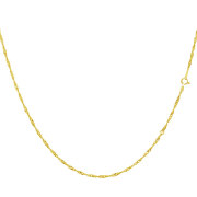 ネックレス チェーン スクリュー 幅 2mm ゴールド 18金 K18 約 4.22g 長さ 55cm lc97-0043-yg-033-55