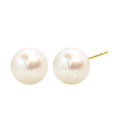 ピアス レディース あこや本真珠 花珠 6.5mm UP 両耳 2珠 パール 鑑別書付き le107-0010