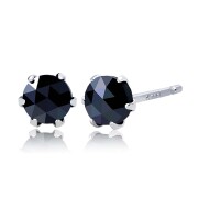 ピアス ブラック ダイヤモンド 1粒 計 0.3ct le56-0005