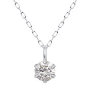 ネックレス ソリティア ダイヤモンド 0.1ct 1粒 pt900 プラチナ lp51-0001-pt