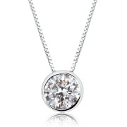 ダイヤモンド ネックレス Dカラー SIクラス フクリン 0.3ct 一粒 プラチナ PT900 鑑別書付 lp56-0030-pt