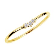 [ ララクリスティー ] リング レディース 指輪 ダイヤモンド 0.03ct Vライン タイプ K18 ゴールド lr71-0006-yg-v