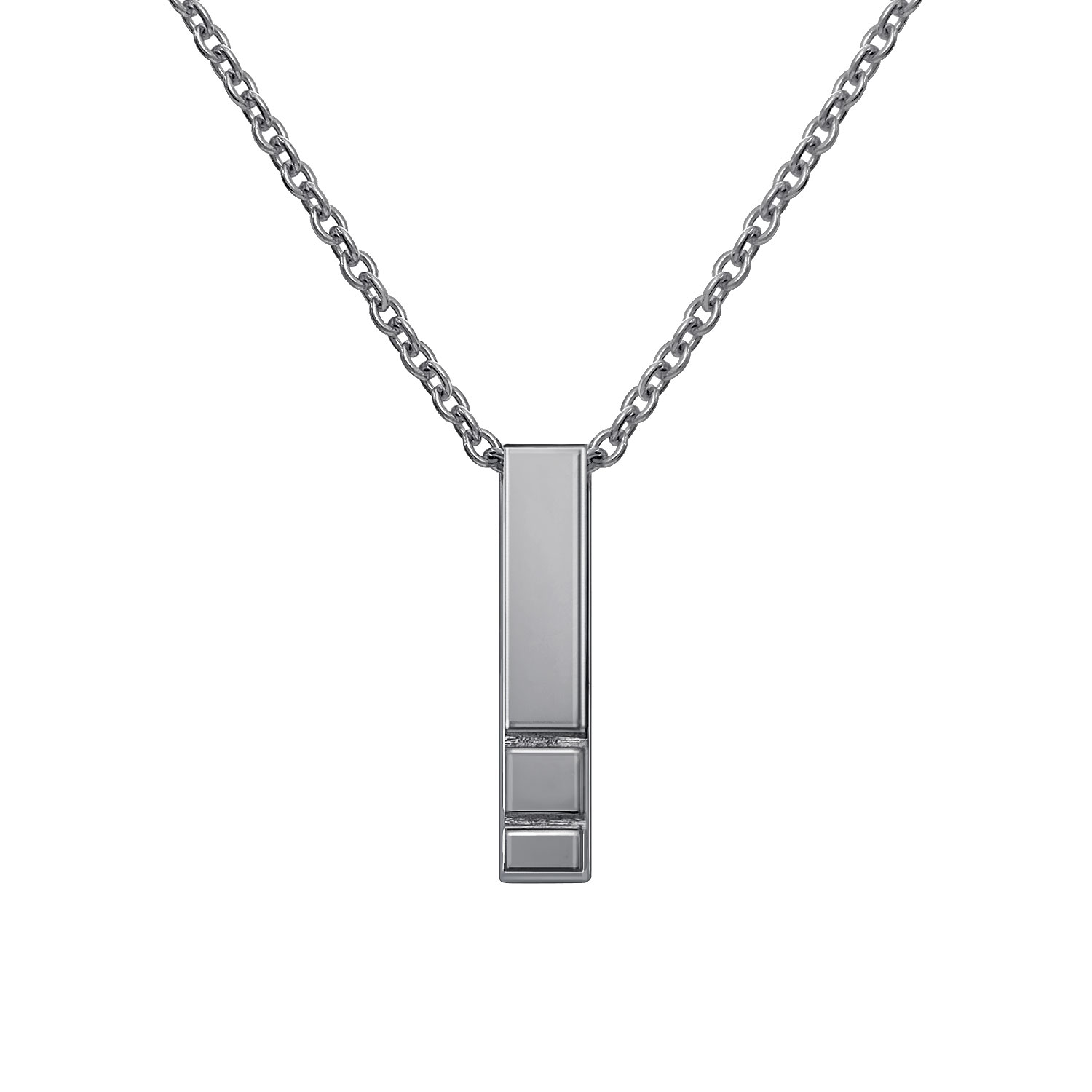 ネックレス レディース バー デザイン シルバー925 [ BLACK Label ]