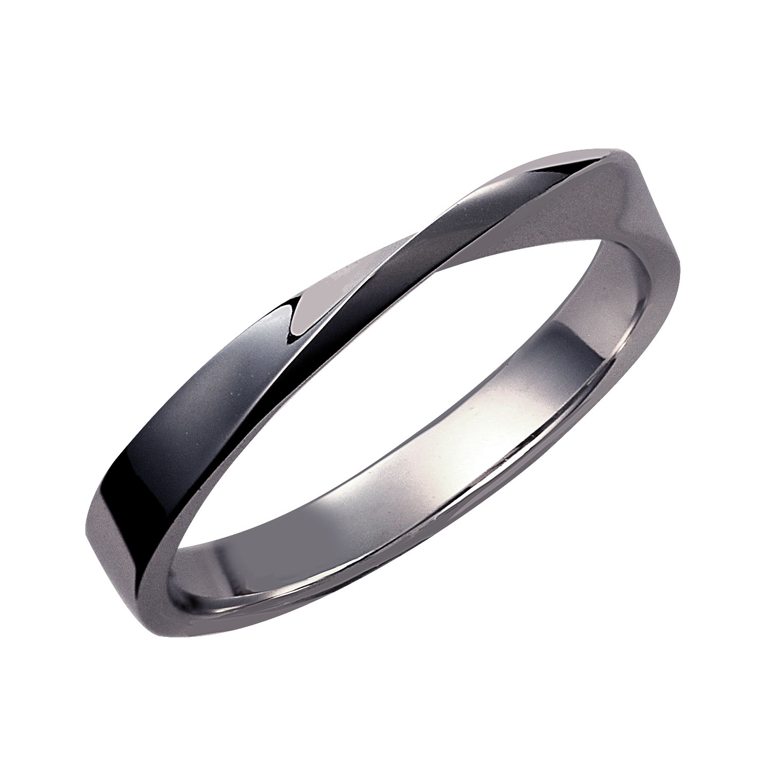 リング 指輪 メンズ ひねり デザイン シルバー925 [ BLACK Label ] r14050-b