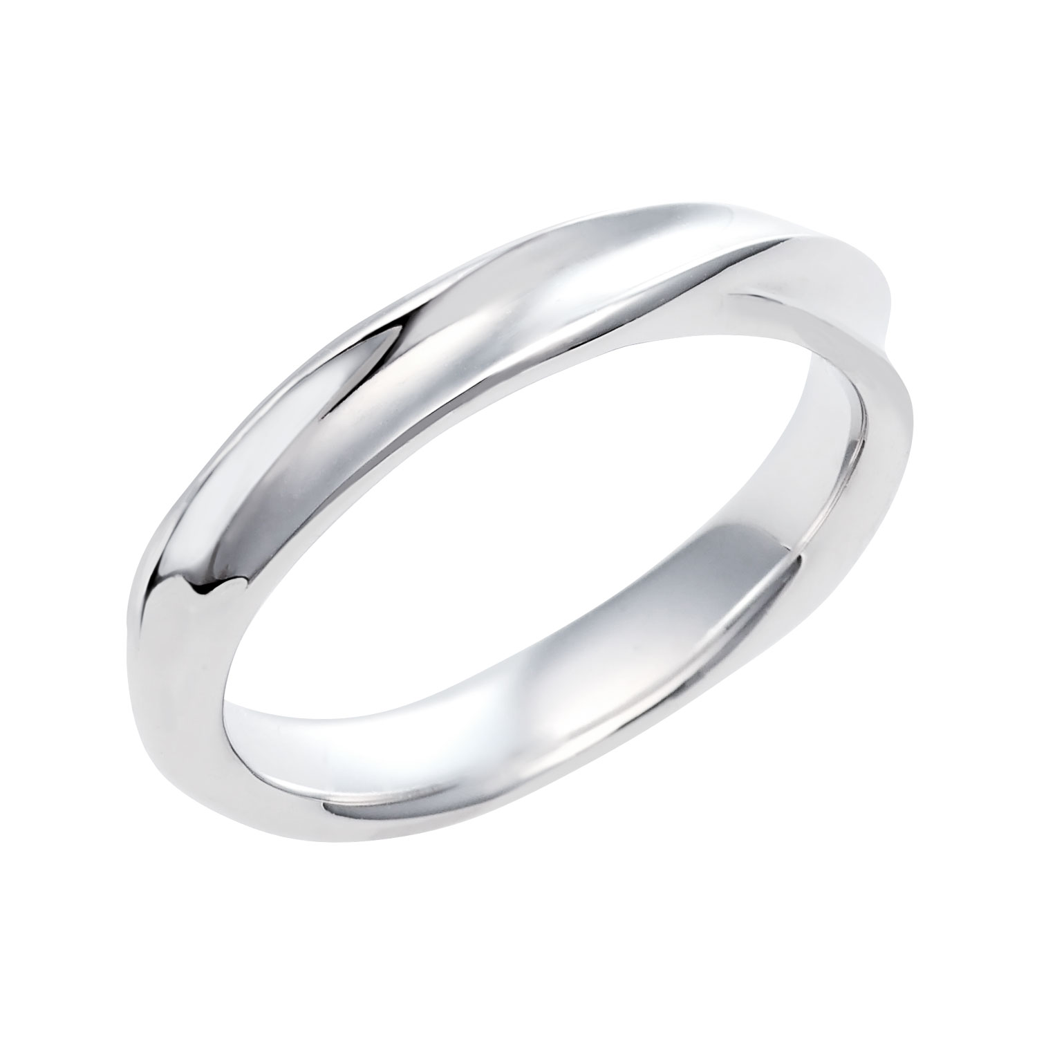 ピンキーリング レディース シルバー925 シルバー ウェーブ 幅広デザイン sv925  リング 指輪 3号 5号 7号 9号 11号