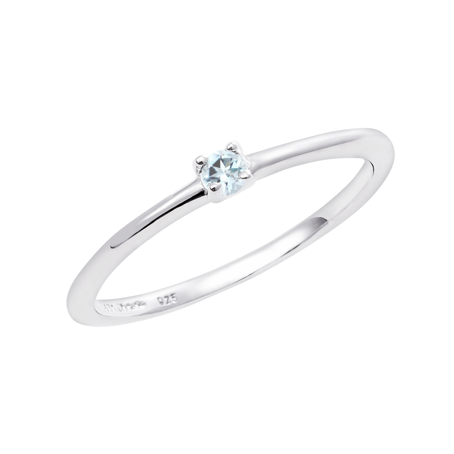 ピンキーリング レディース シルバー925 シルバー 誕生石 11月 ブルートパーズ リング 指輪 3号 5号 7号 9号 11号