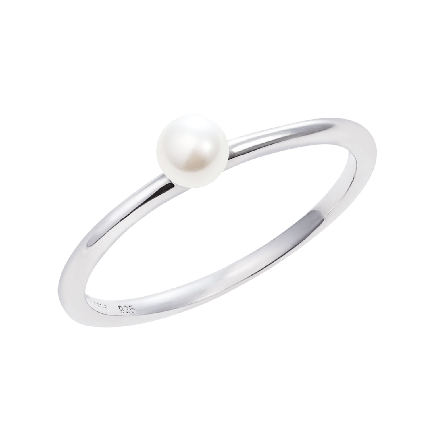 ピンキーリング レディース シルバー925 シルバー パール 真珠 クリスタルパール リング 指輪 3号 5号 7号 9号 11号