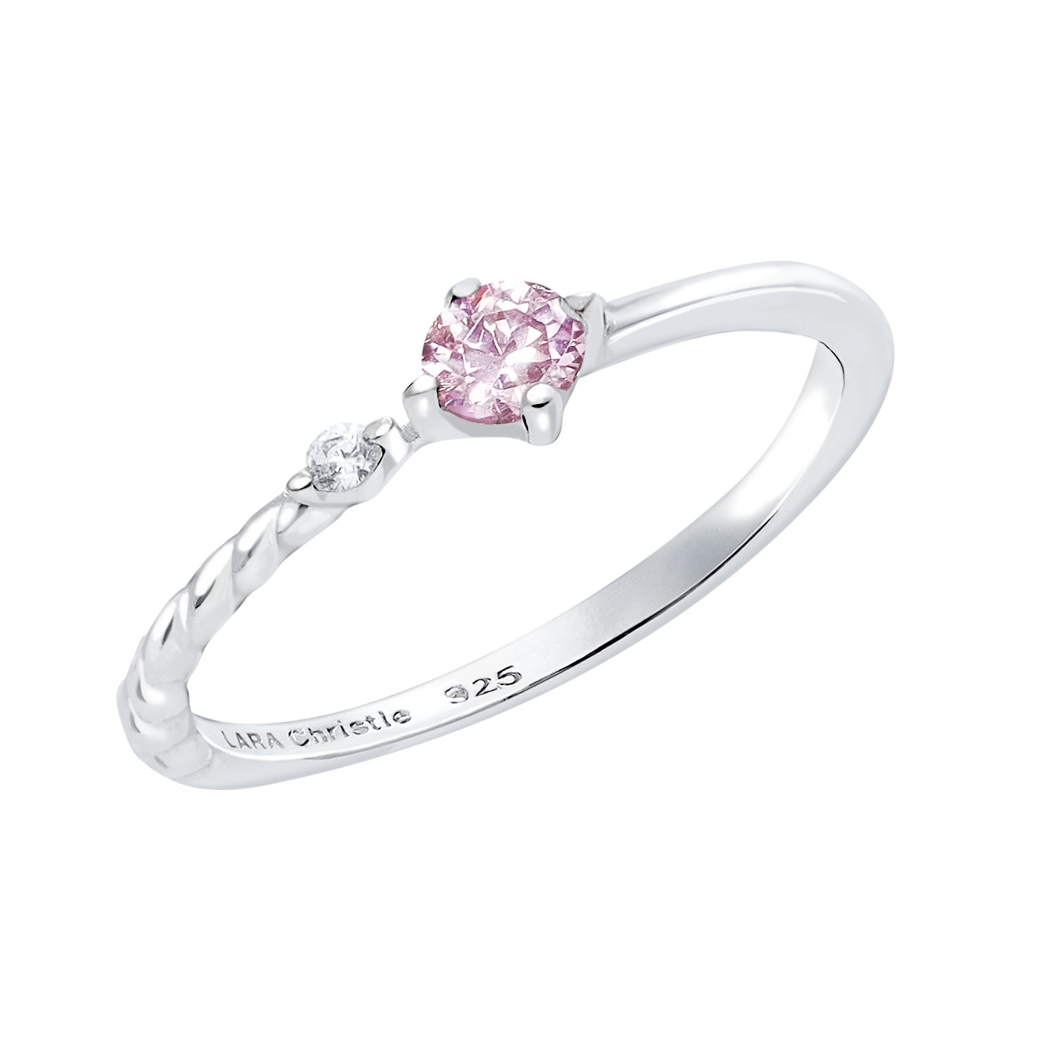 ピンキーリング レディース シルバー925 シルバー カラー ジルコニア 推し ピンクsv925  リング 指輪 3号 5号 7号 9号 11号