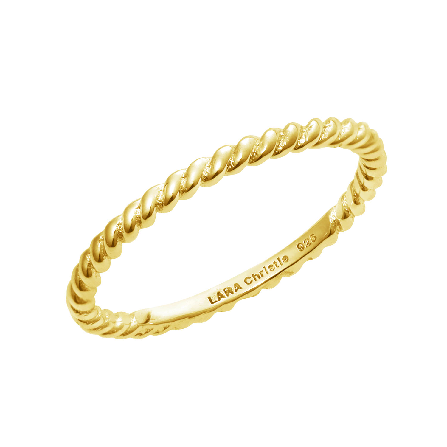 ピンキーリング レディース シルバー925 イエローゴールド ツイストデザイン 細身 sv925  リング 指輪 3号 5号 7号 9号 11号