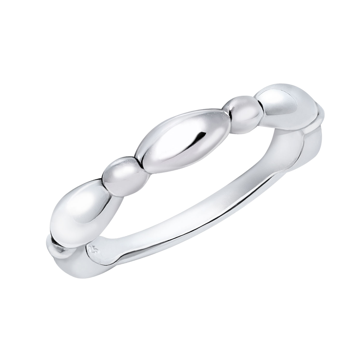 ピンキーリング レディース シルバー925 シルバー オーバルデザイン シンプル sv925  リング 指輪 3号 5号 7号 9号 11号