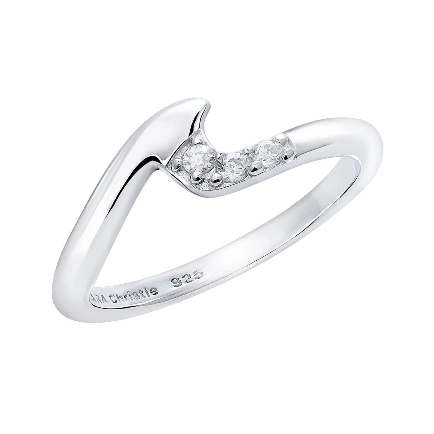 ピンキーリング レディース シルバー925 シルバー ウェーブデザイン 波デザイン sv925  リング 指輪 3号 5号 7号 9号 11号