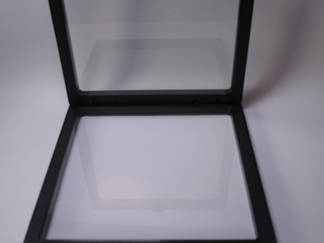 【ケース】（2～6個まで）フロートコレクションケース 180×180×20mm（ブラック■）ラリマー、天然石、ストーン、ジュエリーなどの発送やディスプレイに最適なエアフィルムケース【フィルムボックス】【ルースケース】