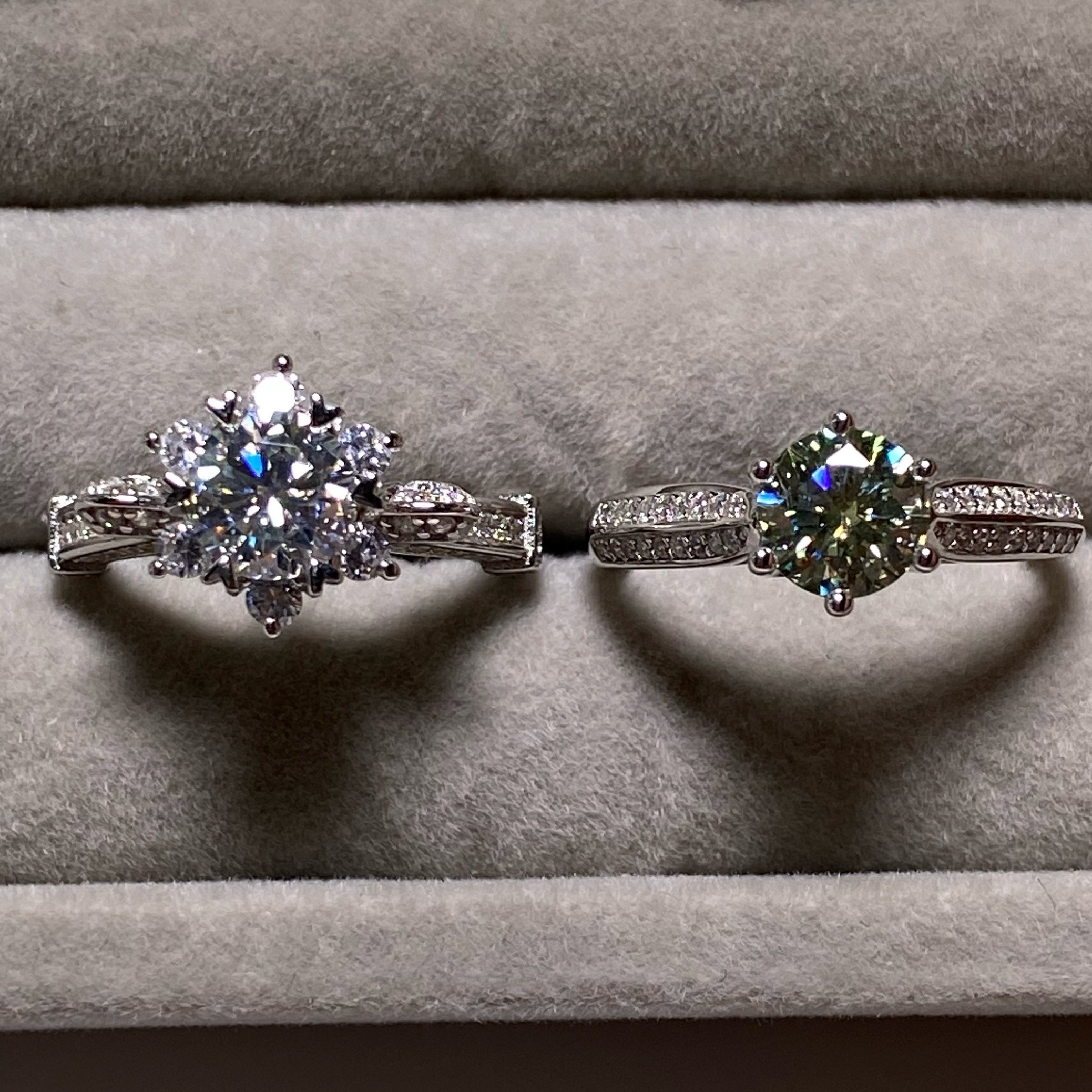 E様専用　モアサナイトリング2個　クリックポスト発送商品です。