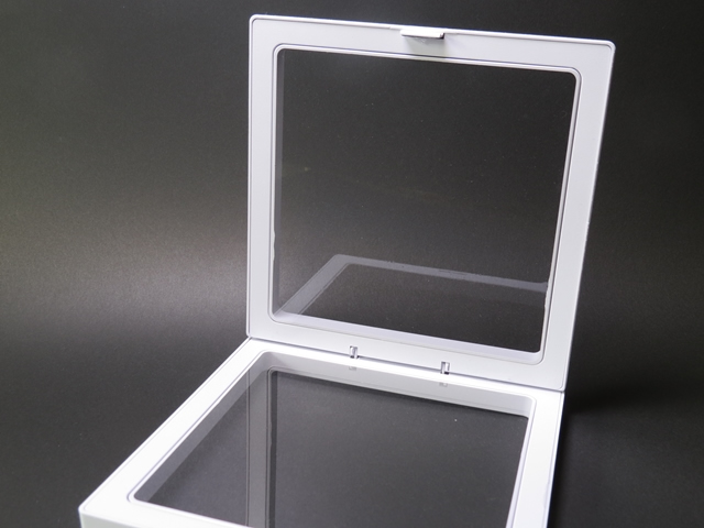 【ケース】（11～26個まで）フロートコレクションケース 140×140×20mm（ホワイト□）ラリマー、天然石、ストーン、ジュエリーなどの発送やディスプレイに最適なエアフィルムケース【フィルムボックス】【ルースケース】