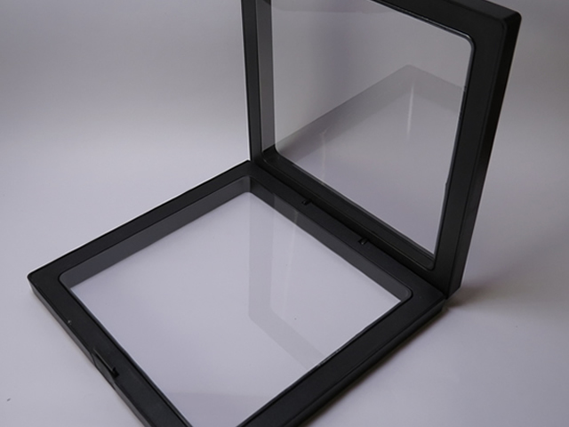 【ケース】（1個）フロートコレクションケース 160×160×20mm（ブラック■）ラリマー、天然石、ストーン、ジュエリーなどの発送やディスプレイに最適なエアフィルムケース【フィルムボックス】【ルースケース】