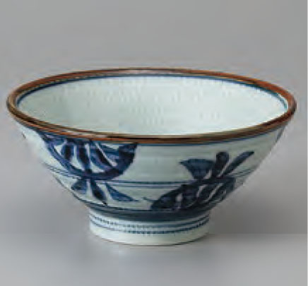 MYB3-522-6　古染花紋４．８丼