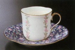 コレクションコーヒー碗皿　9393つる花