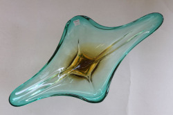 手造硝子逸品花器・上から