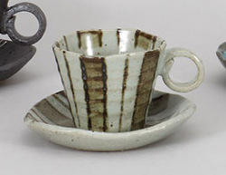 茶太十草コーヒー碗皿
