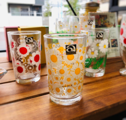 レトロコップ3杯 アデリアレトロ 中コップ 3種 口部強化 200cc アリス 野ばな 花まわし