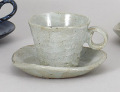 白たたきコーヒー碗皿