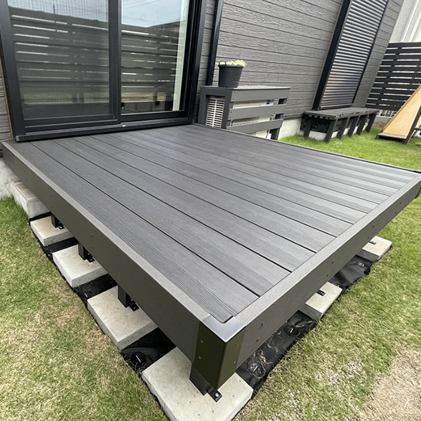 定尺サイズ人工木ウッドデッキキット - ラティス専門店のエコウッド 