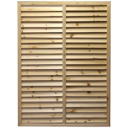 無着色ルーバーラティス