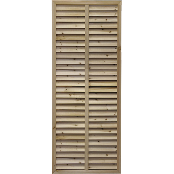 使い勝手の良いコンパクトサイズの無着色ルーバーラティス1500×600