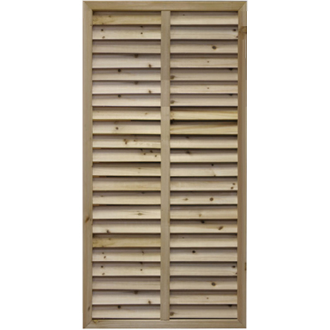 無着色ルーバーラティス