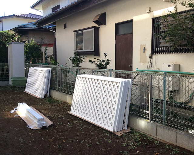 ホワイト木製ラティスパーテーション 楽天市場】ラティス フェンス パーテーション 間仕切り