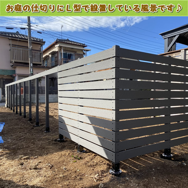 メンテナンス不要の人工木60角フェンスポストNEW 1200ブラック