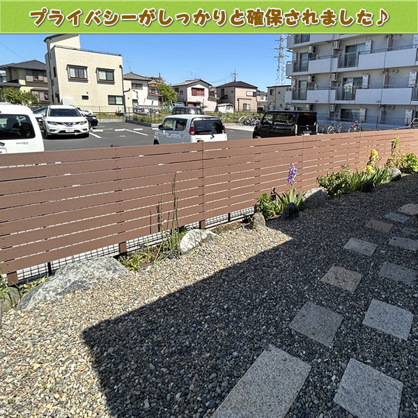 メンテナンス不要の人工木60角フェンスポストNEW 1200ブラウン