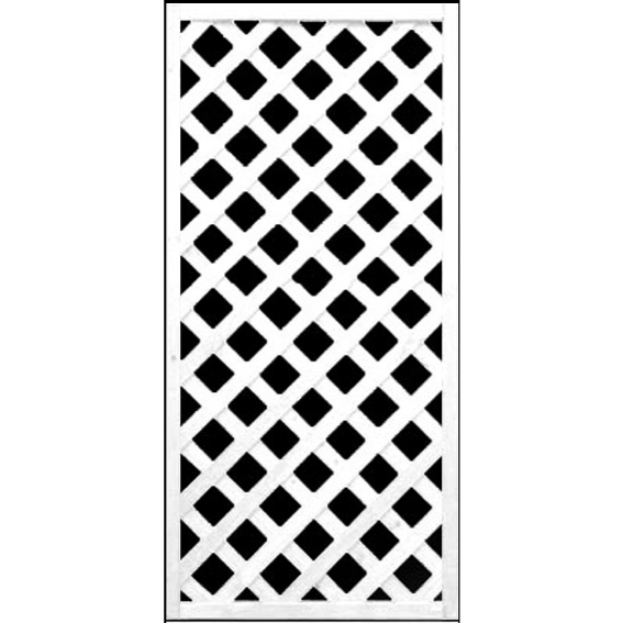 寂しい箇所を明るくさせてくれるホワイト格子ラティス1200×600