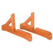 片面タイプの一回り小さいラティス用L型スタンド2個セット（小