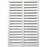 ホワイト木製ラティスパーテーション 仕切りや目隠しなど手軽にお使いいただけるホワイトルーバー