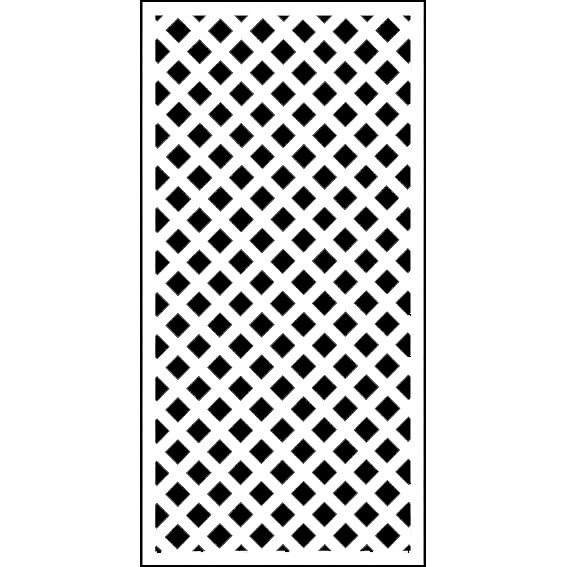 ホワイト格子ラティス1800×900